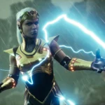 Nữ siêu anh hùng Storm sử dụng sức mạnh trong game Marvel's Midnight Suns