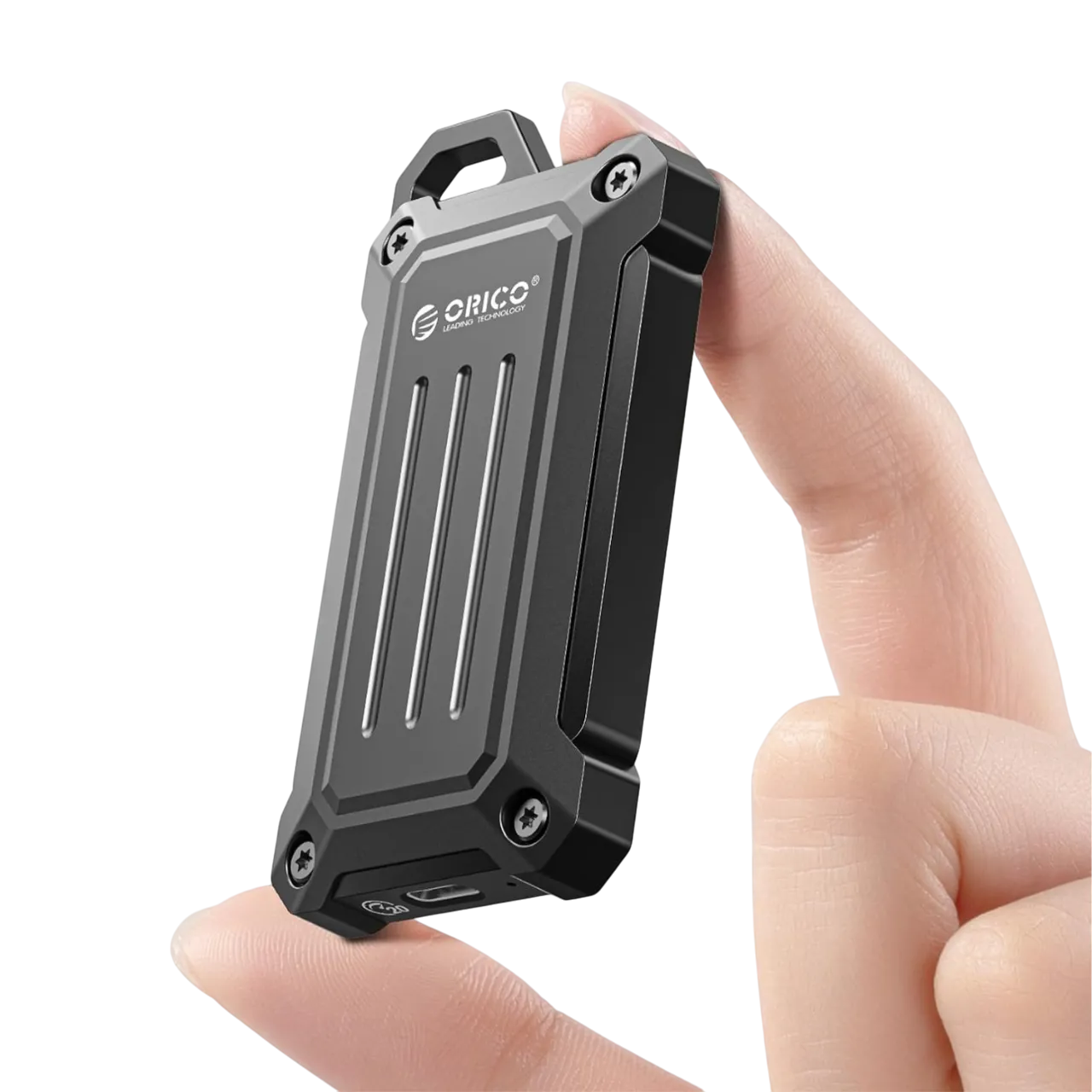 Ổ cứng SSD di động ORICO 2TB nhỏ gọn với thiết kế vỏ kim loại chắc chắn
