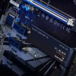 Ổ cứng SSD NVMe WD Black SN850X gắn trên bo mạch chủ, minh họa quá trình chuyển đổi sang GPT để bật Resizable BAR