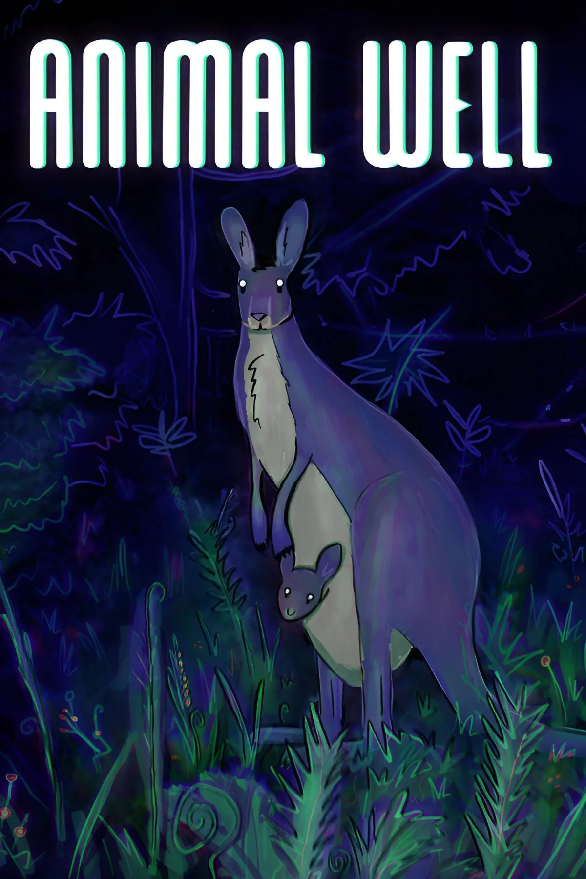 Sinh vật bí ẩn trong môi trường tối tăm của Animal Well, thể hiện đồ họa pixel nghệ thuật và không khí khám phá của game.