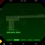 Súng Vàng Golden Gun trong menu game GoldenEye 007 trên Nintendo 64