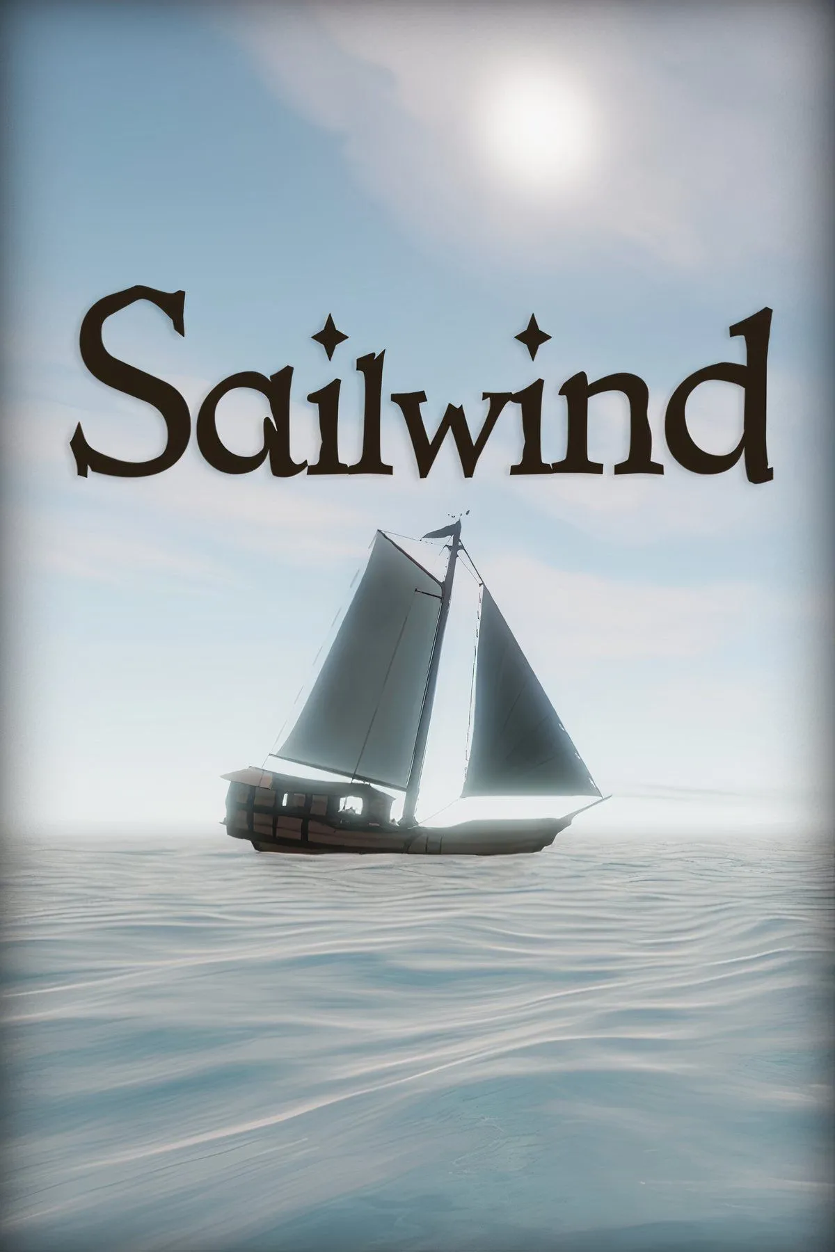 Tàu buồm cổ điển đang lướt trên mặt biển rộng lớn trong Sailwind