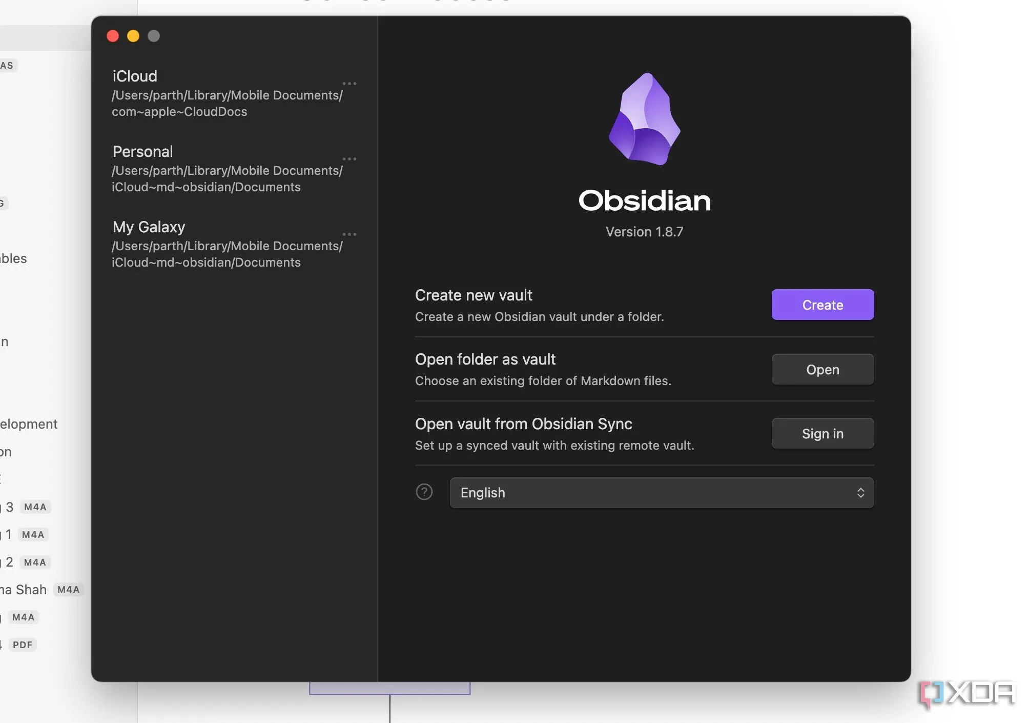 Tệp tin Markdown của Obsidian được lưu trữ cục bộ, minh họa tính linh hoạt và khả năng truy cập ngoại tuyến.