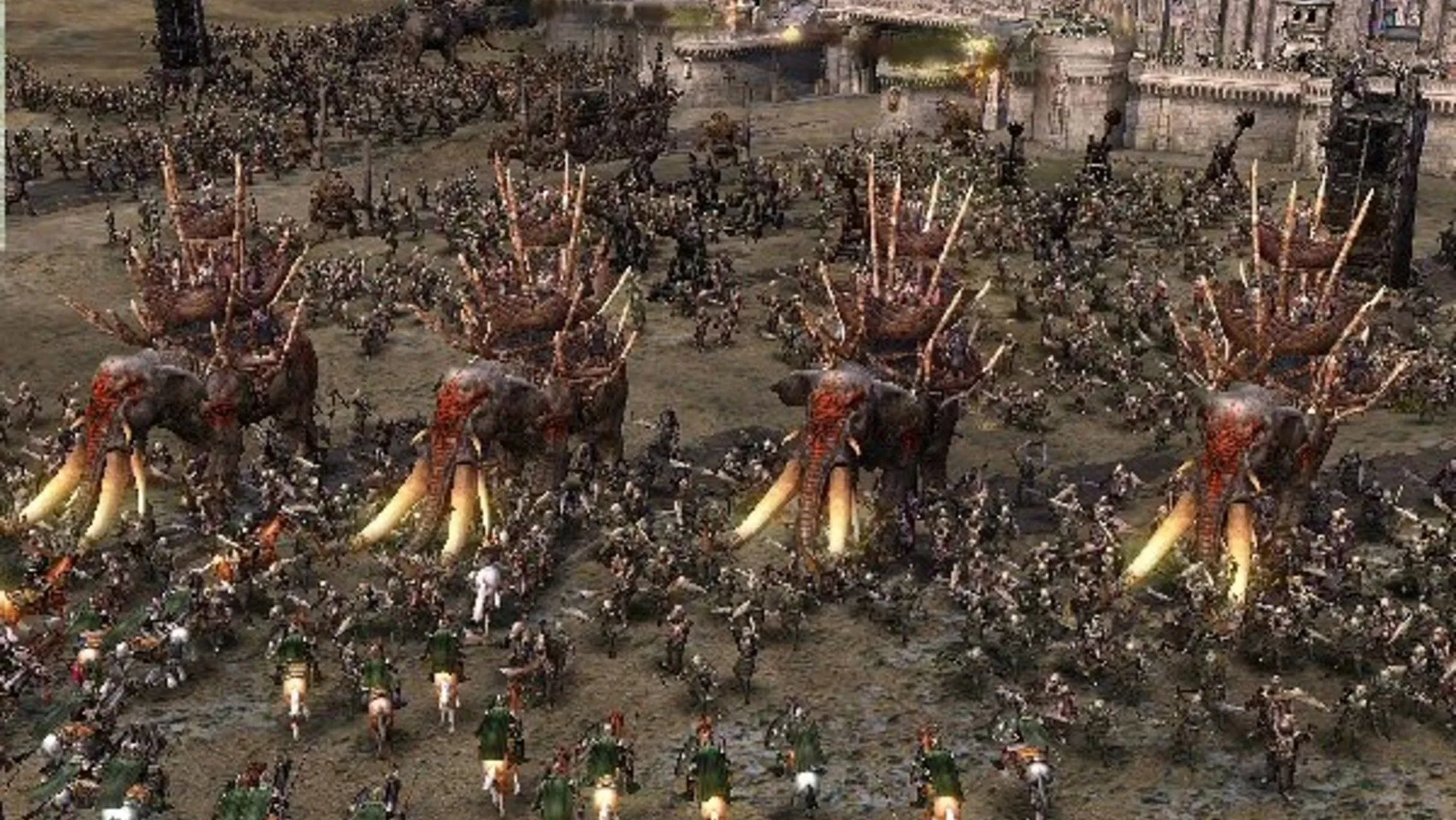 Thành Minas Tirith hùng vĩ trong game The Lord of the Rings Battle for Middle Earth
