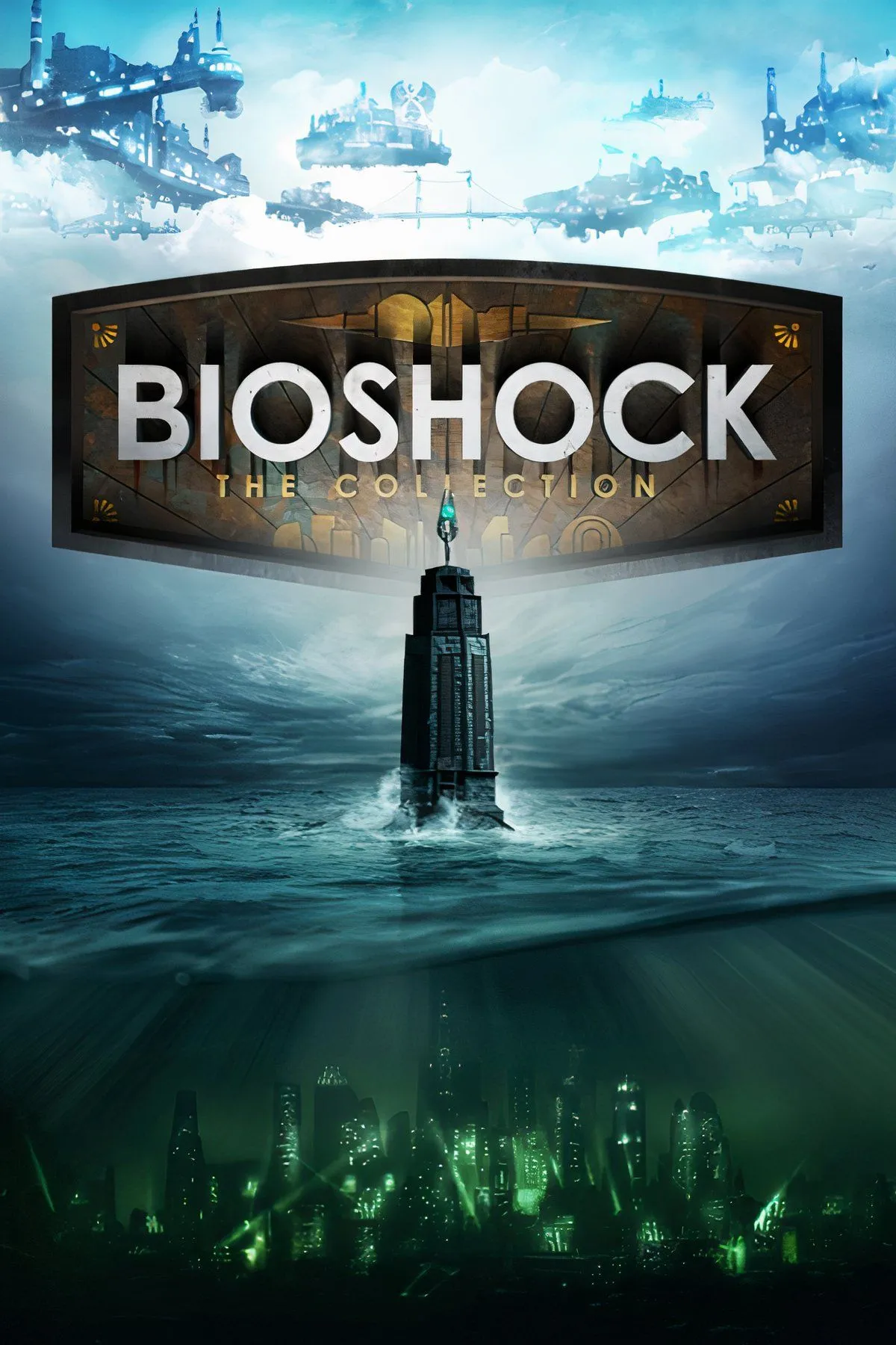 Thành phố dưới nước Rapture trong BioShock, với kiến trúc Art Deco và bầu không khí u ám