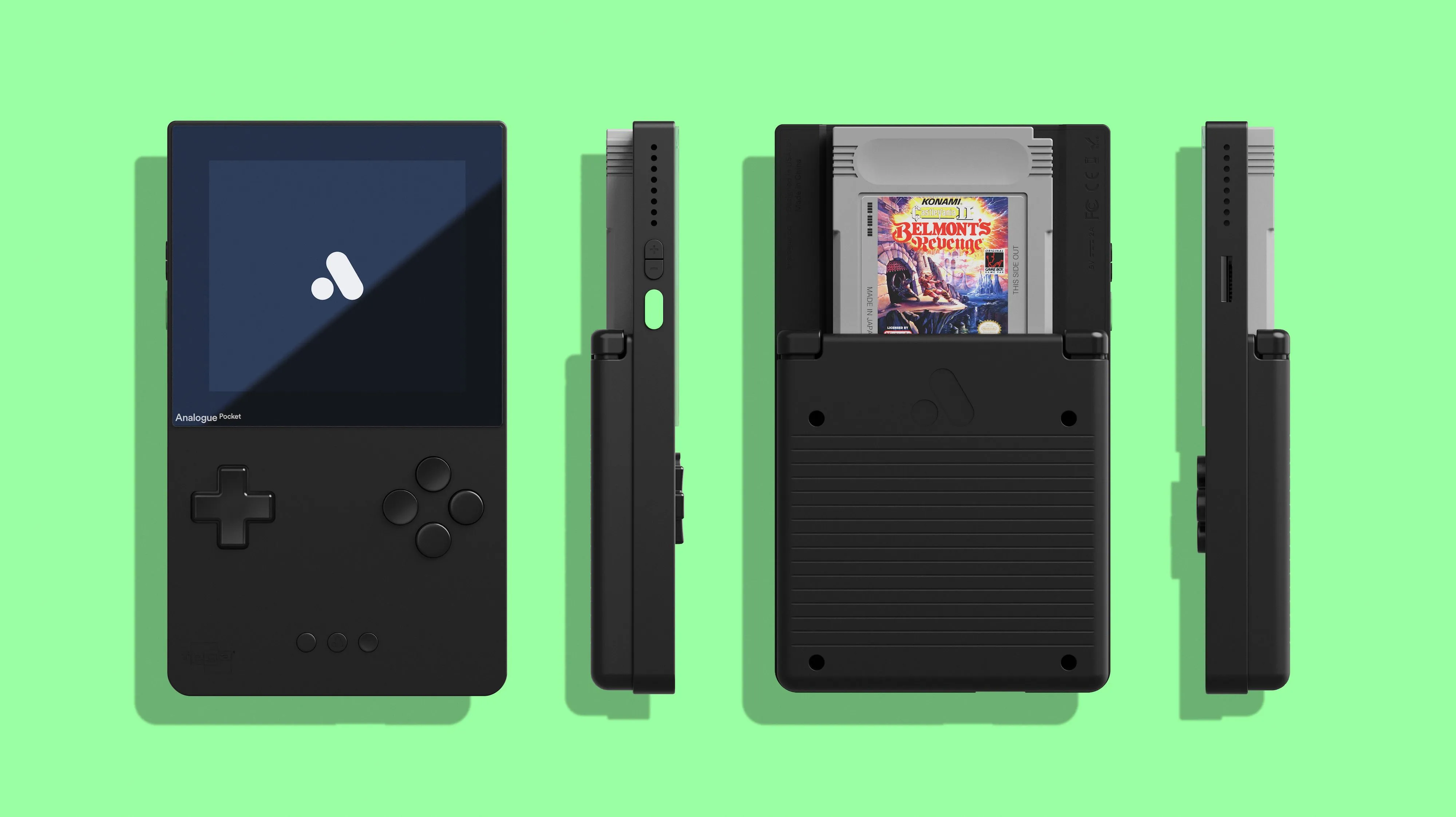Thiết bị chơi game cầm tay Analogue Pocket nhìn từ mọi góc độ