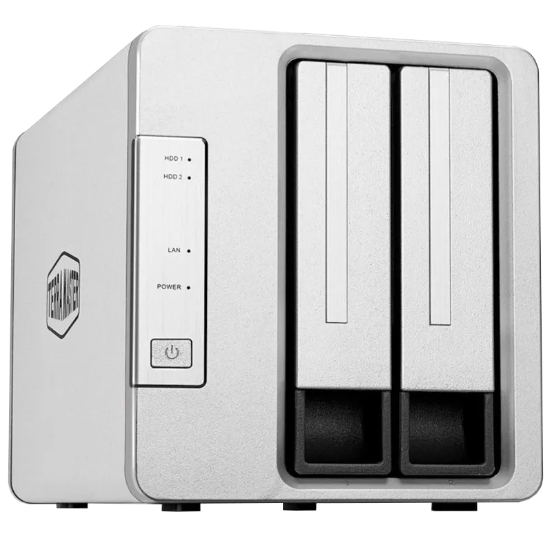 Thiết bị NAS TerraMaster F2-423 với thiết kế hiện đại, nhỏ gọn