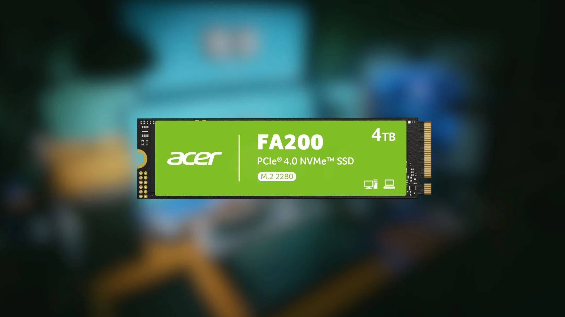 Thiết kế nhỏ gọn của SSD M.2 Acer FA200 4TB