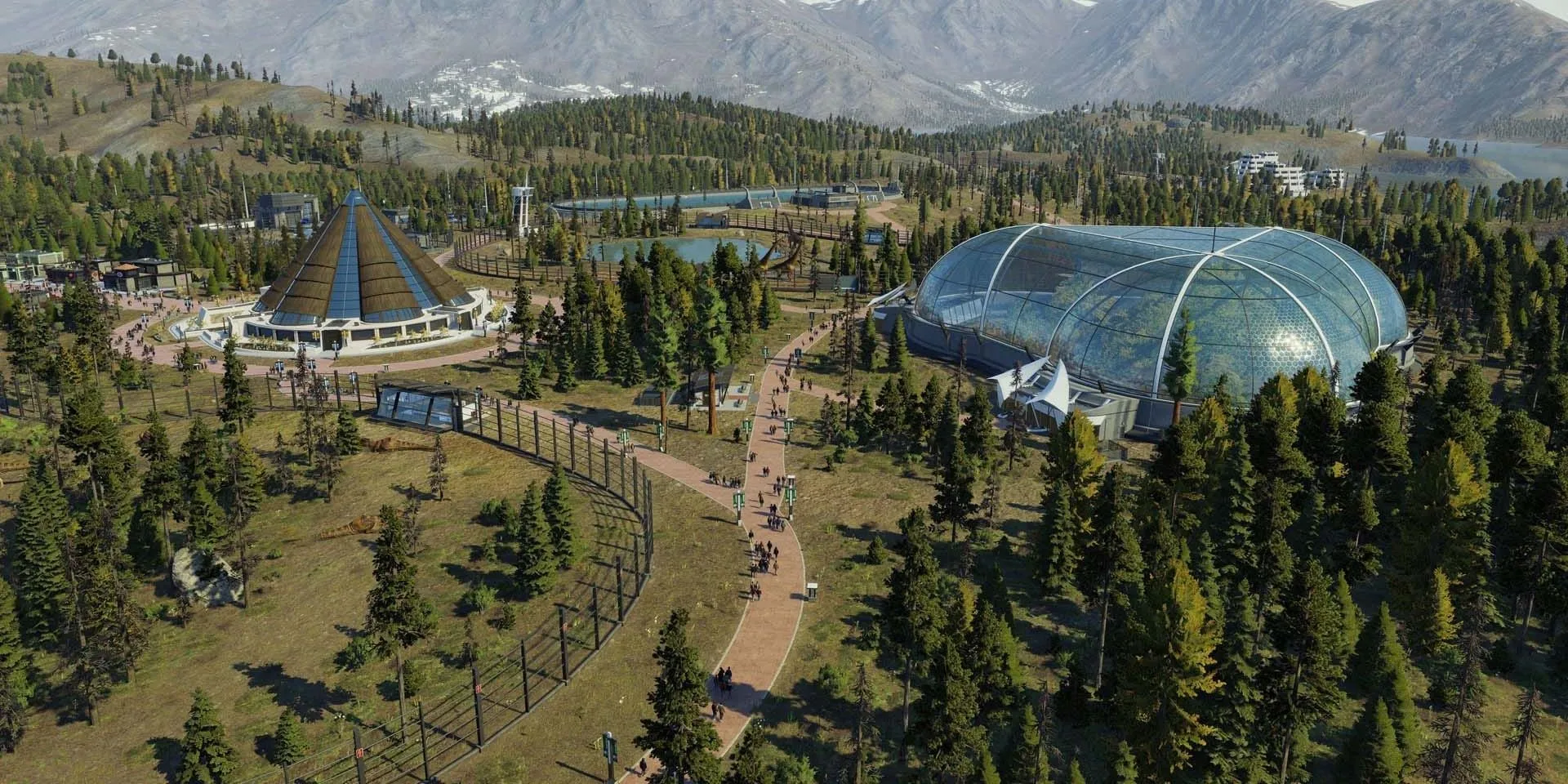 Tổng quan công viên khủng long được xây dựng ấn tượng trong Jurassic World Evolution 2