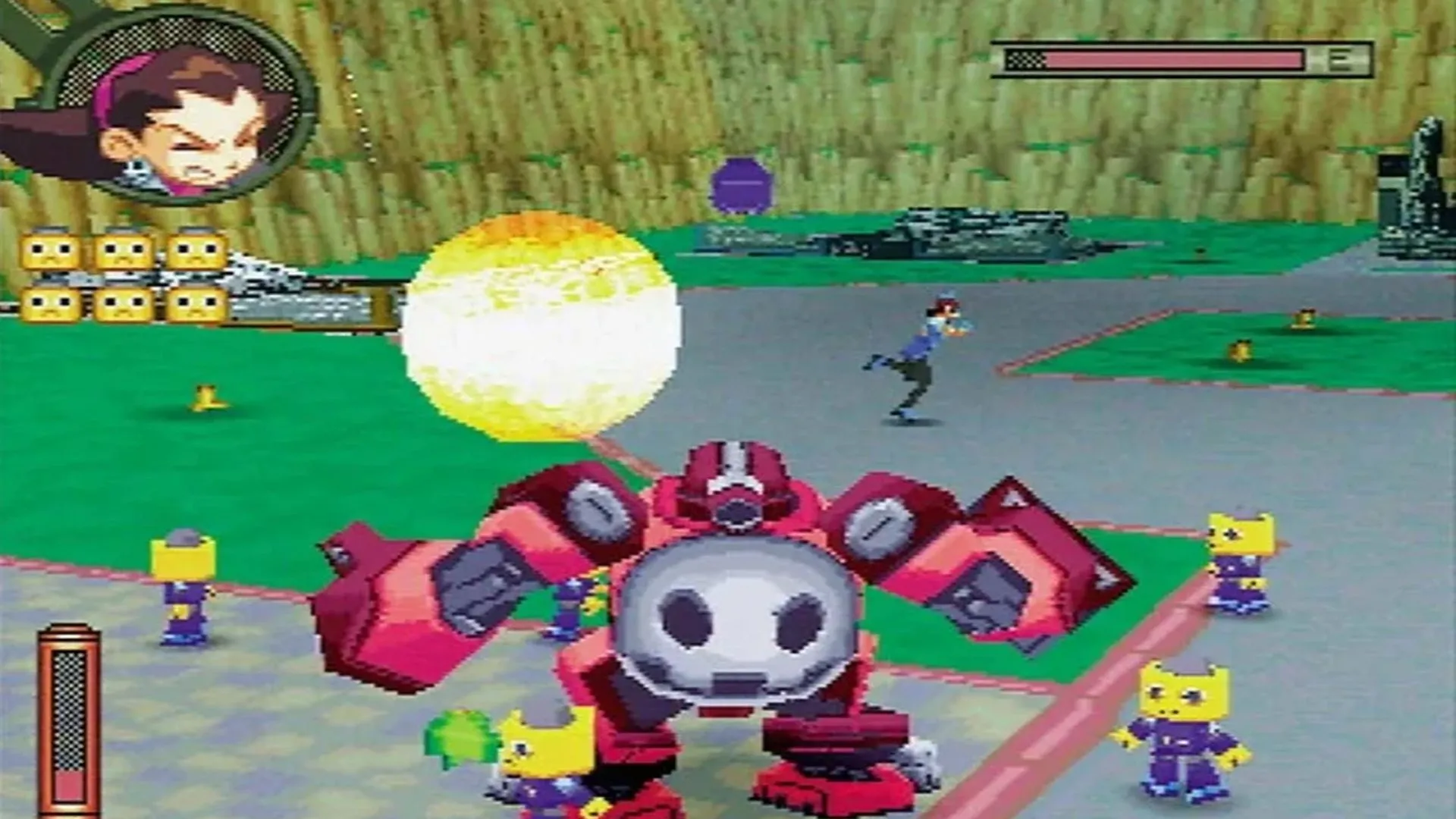 Tron Bonne trong The Misadventures of Tron Bonne đang điều khiển các Server Bot