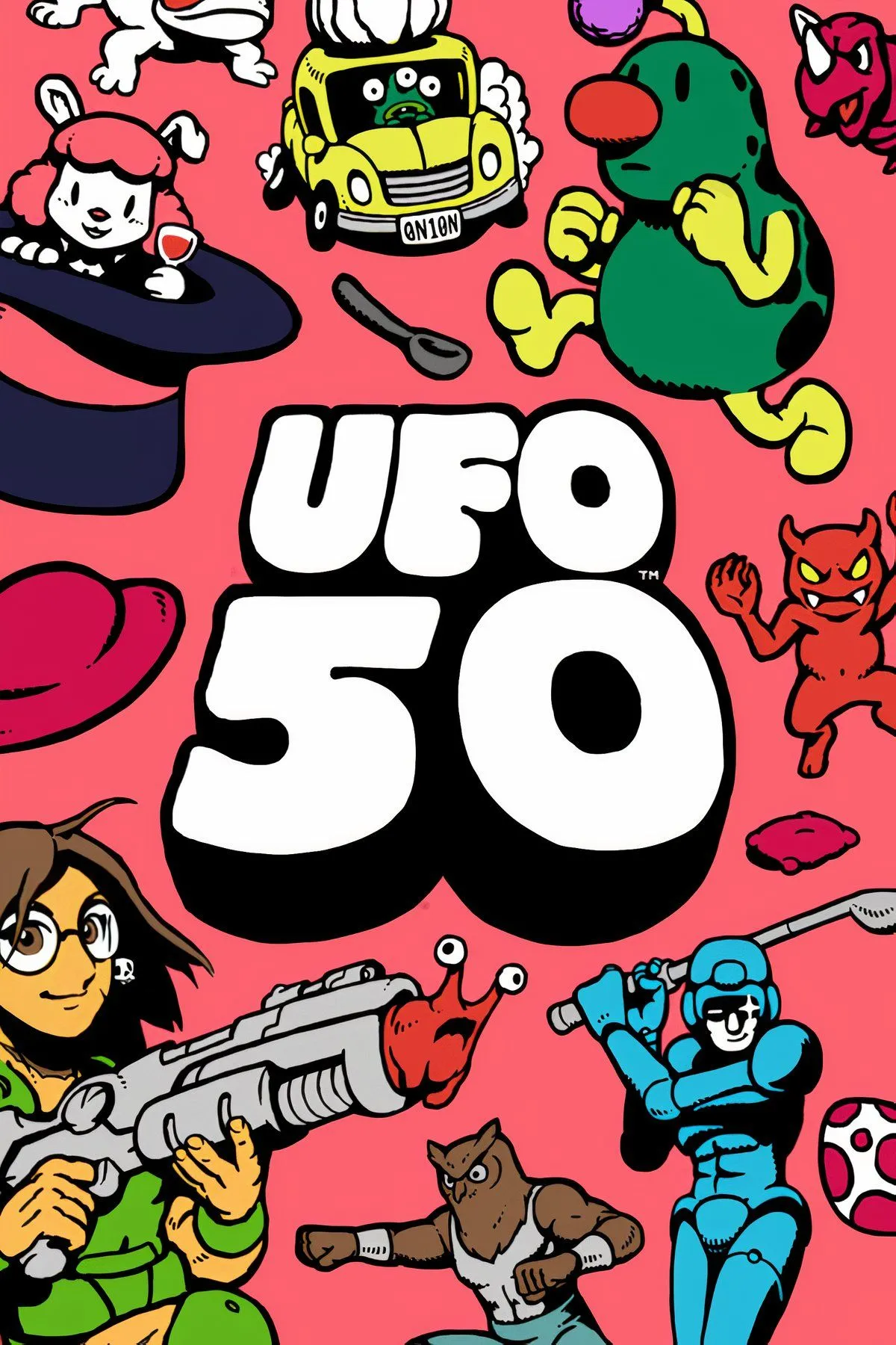UFO 50 là bộ sưu tập 50 game retro đa thể loại, tái hiện trải nghiệm game 8-bit cổ điển nhưng với ý tưởng hiện đại
