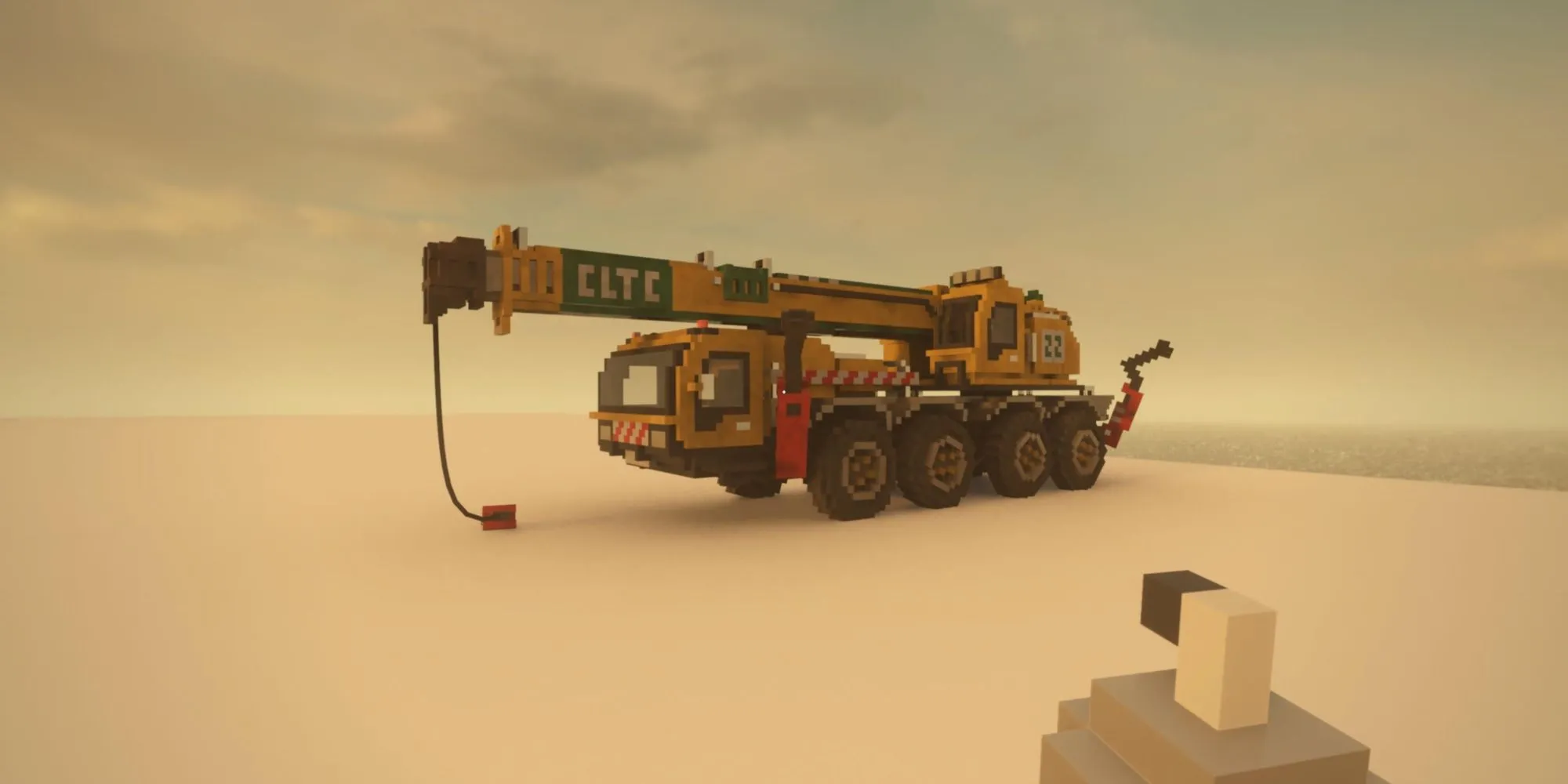 Xe tải tiện ích trong game Teardown, một tựa game indie sáng tạo